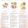 The "Watercolor the Easy Way Paint-Your-Own Watercolor Cards Autumn" by Schiffer Publishing, Ltd. offers step-by-step guides for painting a fox, autumn leaves, and pumpkins, with supply lists and QR codes for video demos—perfect for autumn notecards.