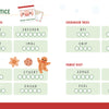 The KindKids Holly Jolly Christmas Puzzle Book from Schiffer Publishing, Ltd. includes four fun sections—Christmas Cards, Cookie Craze, Evergreen Trees, and Family Visit—with word scrambles and festive illustrations on every page.