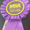 Celebrate excellence in art history for kids or modern art movements with Let's Go to the Museum by Schiffer Publishing, Ltd.—a MSA Buyers Choice Award Winner, featuring a purple ribbon and bold yellow text on a round center.