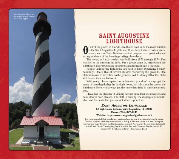 Eerie America by Schiffer Publishing, Ltd. features a lighthouse with a red border, serving as a beacon for those drawn to bizarre and haunted travel destinations across the country.