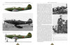 A book spread in "The Bell P-39 Airacobra and P-63 Kingcobra Fighters" by Schiffer Publishing, Ltd. has text and three black-and-white WWII photos: two Soviet aircraft (including a Lend-Lease P-39) and one U.S.-marked plane with its pilot.