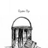 A black and white sketch of a paint can with dark paint dripping down and a paintbrush resting against it recalls Savannah haunted house lore. "Chapter One" appears above in stylized text. Product: Wicked Haints by Schiffer Publishing, Ltd.