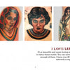 The New Old School by Schiffer Publishing, Ltd. features bold tattoos of women—a dark-haired lady with a cigarette and flowers, one with a necklace, and a mermaid—with text "I LOVE LADIES," celebrating classic tattoo motifs.