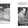 Two pages from "Swing Street" by Schiffer Publishing, Ltd. display black-and-white photos of NYC jazz history: three men in suits at Club Downbeat with ART TATUM signage, and close-ups of a saxophonist and pianist performing.