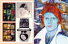 A collage of a red-haired man and a microphone box, inspired by 1960s psychedelic art and vibrant Big O Posters, from "It Must Be Art" by Schiffer Publishing, Ltd.