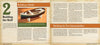 A two-page spread from Schiffer Publishing, Ltd.’s "How to Build a Flatiron Skiff" features a photo of a wooden model skiff and text on wooden boat building, including "Building a Model" and "Building the Five Subassemblies.