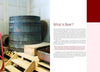 A close-up of a barrel, featured in "Beer Brewing for Everyone" by Schiffer Publishing, Ltd., highlights its essential role in crafting unique beer recipes.