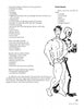 A cartoon of a muscular man stands next to a skeleton with an hourglass. The page from "Turning Eighteen and the Law" by Schiffer Publishing, Ltd. lists steroid health risks, street names, and notes teens' legal rights and responsibilities.