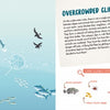 Explore the wonders of the ocean with The Sea by Schiffer Publishing, Ltd.—an illustrated scene reveals coral reefs, fish, dolphins, and birds, with text on Overcrowded Cliffs and Minuscule Plankton, labeled fish, and a fun search-and-find activity.