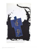 A blue and gold box sits on a black ink blot against white, evoking Provincetown’s abstract art—a scene inspired by Perspectives on the Provincetown Art Colony from Schiffer Publishing, Ltd.