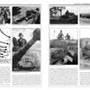 Two pages from "The 3rd Waffen-SS Panzer Division Totenkopf, 1943-1945" by Schiffer Publishing, Ltd., with black-and-white photos, tanks, maps, action shots, captions, and text on key SS battles on the Eastern Front.