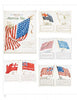 America's Patriotic Holidays by Schiffer Publishing, Ltd. showcases illustrated patriotic icons and historic American flags with descriptions, highlighting key moments in American history from colonial times to the Revolution.