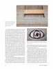 A page from "Velvet on My Mind, Velvet on My Loom" by Schiffer Publishing, Ltd. features images of a wooden tapestry beater and yarn spiral, with text exploring the importance of tension in handweaving techniques.