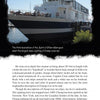 A white and blue riverboat named Spirit of Ethan Allen is docked by a pier, with people on deck. Below, text links the boat to Champ, a legendary lake cryptid featured in Schiffer Publishing’s New England's Scariest Stories and Urban Legends.