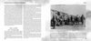 Two-page book spread from "Grim Shadows Falling" by Schiffer Publishing, Ltd.: Left page titled THE RAPE OF NANKING; right page shows uniformed soldiers in line near a building, evoking the true crime horror of this historic event.
