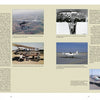 Training the Right Stuff" by Schiffer Publishing, Ltd. is a two-page spread showcasing historical airplane text, cockpit views, vintage aircraft photos—including the T-33 jet trainer—and captions on military training aircraft history.