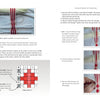 Weaving Patterned Bands by Schiffer Publishing, Ltd. offers step-by-step weaving instructions, close-up photos of red and white threads, and a pattern chart inspired by Baltic craft traditions.