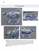 A cow creamer collage inspired by extraordinary British transferware (1780-1840), reflecting classic antique dinnerware, from Schiffer Publishing, Ltd.