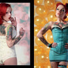 Queens of Hearts by Schiffer Publishing, Ltd. features a collage of a tattooed woman inspired by vintage photography.