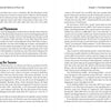 An open book titled "Understanding the Patterns of Your Life" by Schiffer Publishing, Ltd. shows text only: the left page explores personal growth, while the right is Chapter 1: The Alternations of Seasons. No images appear.