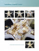 Four close-up images showcase mosaic techniques decorating a starfish sculpture in neutral tones. The text at the top reads: Mastering Mosaics by Schiffer Publishing, Ltd.