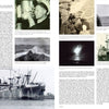 A two-page magazine spread features columns of text and several black-and-white historical photos of ships, sailors, and naval scenes, including a large image of U-96 from Schiffer Publishing's "German U-Boat Ace Heinrich Lehmann-Willenbrock.