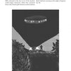A black-and-white illustration in Schiffer Publishing, Ltd.'s "More New England Graveside Tales" shows a UFO above two people on a dark rural road, shining beams and evoking classic New England hauntings like the Hills' abduction.