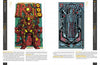 A spread from Alternative Movie Posters by Schiffer Publishing, Ltd. shows two vibrant posters: Iron Man in his suit on a throne, and a robotic figure inside a high-tech vertical structure, each with captions beneath.