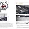 A collage of black-and-white photos shows the construction, assembly, and launch of the Lockheed SR-71 Blackbird by Schiffer Publishing, Ltd., featuring text, diagrams, and a clock-themed "Watertown Remembered" logo at the top center.