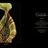 On the left, a vivid close-up of a striped pitcher plant illustrates “The Sinister Beauty of Carnivorous Plants” by Schiffer Publishing, Ltd.; on the right, the Contents page lists chapters like Foreword and Prologue on these fascinating species.