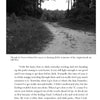 A black-and-white book page from "Ghosts of the North Carolina Shores" by Schiffer Publishing, Ltd. depicts a dirt path among trees and grasses, with a caption narrating an eerie encounter—one of many local ghost stories featured inside.