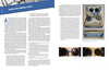 Two-page spread from "Ruhetag, The Day to Day Life of the German Soldier in WWII" (Schiffer Publishing, Ltd.) shows an article with black text on white and a boxed vintage round sunglasses display; close-ups appear bottom right.