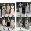 The SFP LookBook: Mercedes-Benz Fashion Week Fall/Winter 2014 Collections by Schiffer Publishing, Ltd. highlights soft pink, grey, and black fashions with clean lines, asymmetrical cuts, and fur accents in dresses, coats, skirts, and pants.