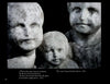 Final Thoughts by Schiffer Publishing, Ltd. features weathered stone cherub statues with somber expressions and poetic epitaphs from 1853 and 1875, evoking the soulful beauty of cemetery art photography on a stark black background.