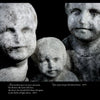 Final Thoughts by Schiffer Publishing, Ltd. features weathered stone cherub statues with somber expressions and poetic epitaphs from 1853 and 1875, evoking the soulful beauty of cemetery art photography on a stark black background.