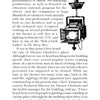A page from "Haunted Theaters of the Carolinas" by Schiffer Publishing, Ltd. features text on Theatre Charlotte, a spotlight illustration in the upper right, page 107, and covers the theatre's history, North Carolina ghosts, and theater superstitions.
