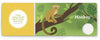From Schiffer Publishing’s Think Zoo Animals, a cartoon monkey with a long tail sits on a branch. The text asks, “I have a long tail and like to swing from trees. What can I be?” The answer, Monkey, appears on the right.