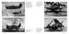 Four black-and-white WWII photos of the SB2C Helldiver by Schiffer Publishing, Ltd., show the US Navy dive bomber in flight above clouds and on carrier decks, as part of the Legends of Warfare series. Includes action shots of planes 534 and 157.