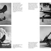 Four black-and-white WWII photos of the SB2C Helldiver by Schiffer Publishing, Ltd., show the US Navy dive bomber in flight above clouds and on carrier decks, as part of the Legends of Warfare series. Includes action shots of planes 534 and 157.