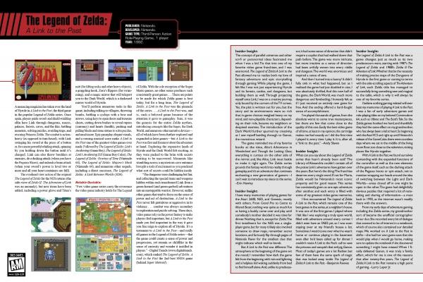 The SNES Omnibus The Legend of Zelda