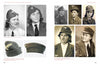 A collage from "Last Ride of the Valkyries" by Schiffer Publishing, Ltd. showcases WWII German female auxiliaries in uniform, with black-and-white and sepia photos featuring close-ups of Wehrmachthelferinnenkorps caps.