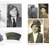 A collage from "Last Ride of the Valkyries" by Schiffer Publishing, Ltd. showcases WWII German female auxiliaries in uniform, with black-and-white and sepia photos featuring close-ups of Wehrmachthelferinnenkorps caps.