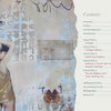 How Art Heals by Schiffer Publishing, Ltd. shows a mixed-media collage of a person in a loose tank top with blue and brown butterflies, abstract textures, and scribbles. A contents page in serif font appears on the right, perfect for creative inspiration.