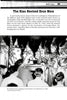 A black-and-white photo from "Ku Klux Terror" by Schiffer Publishing, Ltd. depicts men in KKK robes and hoods at a 1946 initiation; one holds an American flag as Dr. Samuel Green stands in front with a sword, reflecting KKK history.