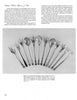 Sterling Silver Flatware For Dining Elegance by Schiffer Publishing, Ltd. is displayed in a row, showcasing ornate Victorian and Edwardian lettuce forks and spoons, with a descriptive text block positioned above and to the left.