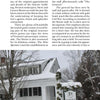 A page from Schiffer Publishing, Ltd.'s Haunted Vermont features text on Dorset Inn’s history and a vertical photo of the snow-covered inn—surrounded by trees and bearing a sign: The Dorset Inn Est. 1796—which is rumored to be haunted.