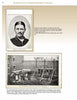 A black and white historical page from Schiffer Publishing, Ltd.'s "Abraham Lincoln" shows a bearded man’s portrait above a scene of four people hanged as crowds watch, with captions detailing figures in Lincoln’s assassination.