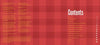 Image of Refreshed by Schiffer Publishing, Ltd.: a red plaid-patterned contents page with large "Contents" at the top and white text on the right listing chapters on breads, main dishes, healthy recipes, sweets, and more by Jim Bailey.