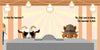 In "The Misplaced Toy Hammer" by Schiffer Publishing, Ltd., a cartoon cow in sunglasses and a horse in a hat stand behind a saw blade, joking about its sharpness—a charming early concepts board book about tools for toddlers!.