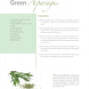 A recipe page titled Asparagus & Strawberries by Schiffer Publishing, Ltd. features prep steps on the right, illustrations of asparagus and tarragon on the lower left, with ingredients and a cooking tip—ideal for spring cookbook collections.